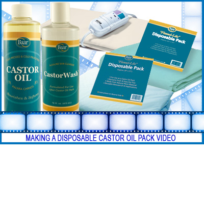 Making a disposable castor oil pack video